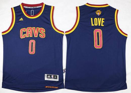 Kid Cleveland Cavaliers 0 Kevin Love Navy Blue 2016 The NBA Finals Patch Jersey