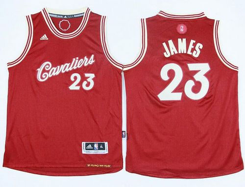 Kid Cleveland Cavaliers 23 LeBron James Red 2015-2016 Christmas Day NBA Jersey