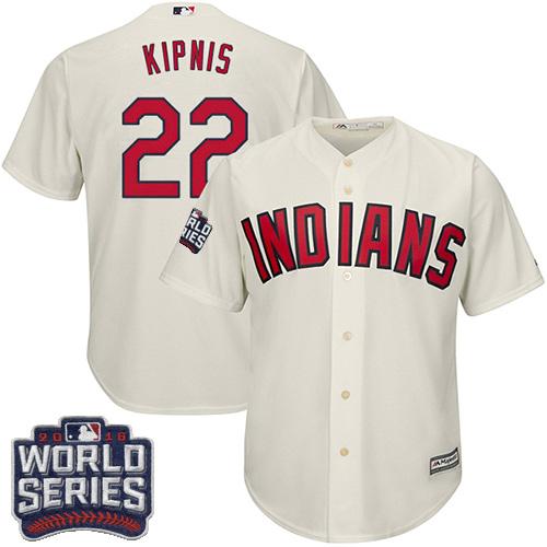 Kid Cleveland Indians 22 Jason Kipnis Cream Alternate 2016 World Series Bound MLB Jersey