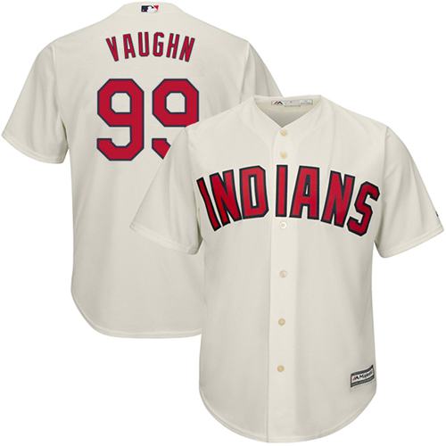Kid Cleveland Indians 99 Ricky Vaughn Cream Alternate MLB Jersey
