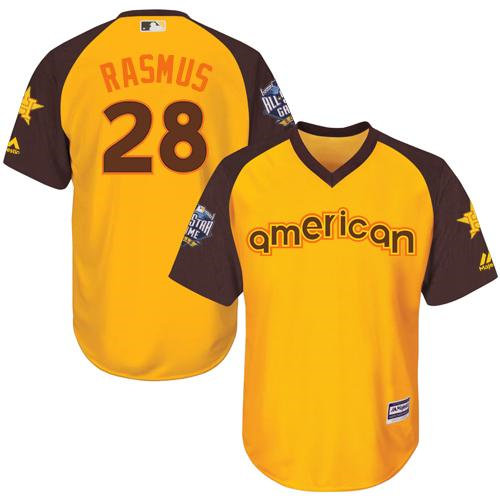Kid Houston Astros 28 Colby Rasmus Gold 2016 All-Star American League Baseball Jersey