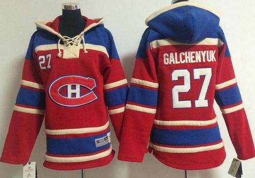 Kid Montreal Canadiens 27 Alex Galchenyuk Red Sawyer Hooded Sweatshirt NHL Jersey