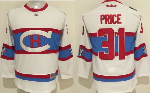 Kid Montreal Canadiens 31 Carey Price White 2016 Winter Classic NHL Jersey