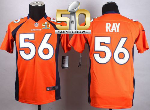 Kid Nike Broncos 56 Shane Ray Orange Team Color Super Bowl 50 NFL New Jersey