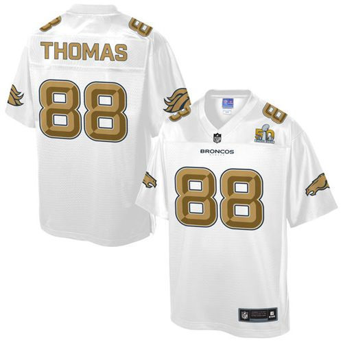 Kid Nike Broncos 88 Demaryius Thomas White NFL Pro Line Super Bowl 50 Fashion Game Jersey
