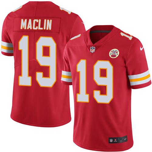 Kid Nike Kansas City Chiefs 19 Jeremy Maclin Red NFL Limited Rush Jersey