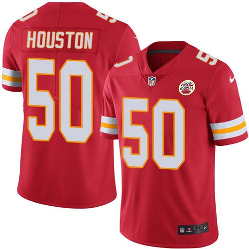 Kid Nike Kansas City Chiefs 50 Justin Houston Red NFL Limited Rush Jersey