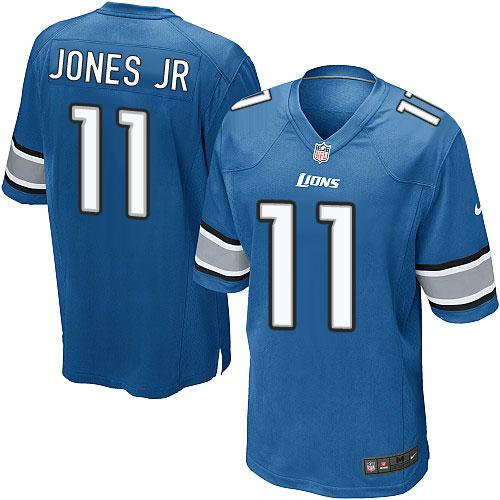 Kid Nike Lions 11 Marvin Jones Jr Light Blue Team Color NFL Game Jersey