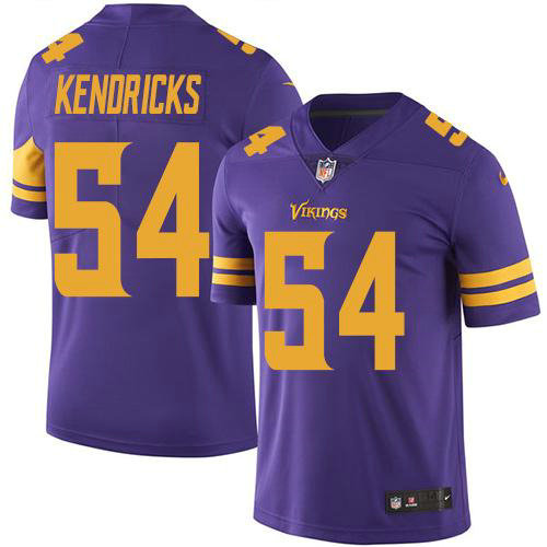 Kid Nike Minnesota Vikings 54 Eric Kendricks Purple NFL Limited Rush Jersey