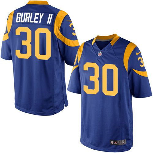 Kid Nike Rams 30 Todd Gurley II Royal Blue Alternate NFL Game Jersey