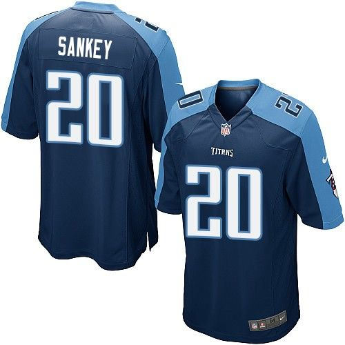 Kid Nike Tennessee Titans 20 Bishop Sankey Navy Blue Alternate NFL game Jersey