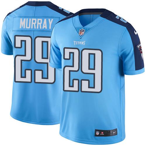 Kid Nike Tennessee Titans 29 DeMarco Murray Light Blue NFL Limited Rush Jersey