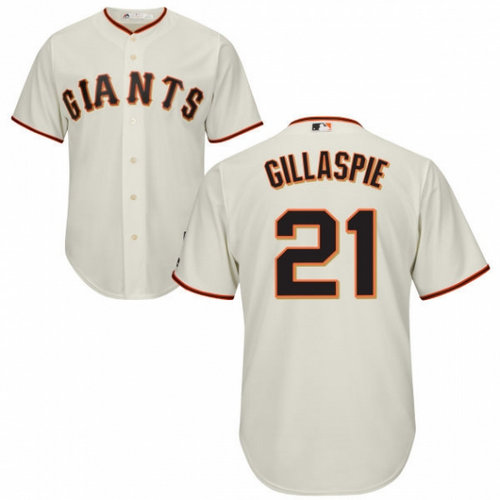 Kid San Francisco Giants 21 Conor Gillaspie Cream Majestic Cool Base Player MLB Jersey