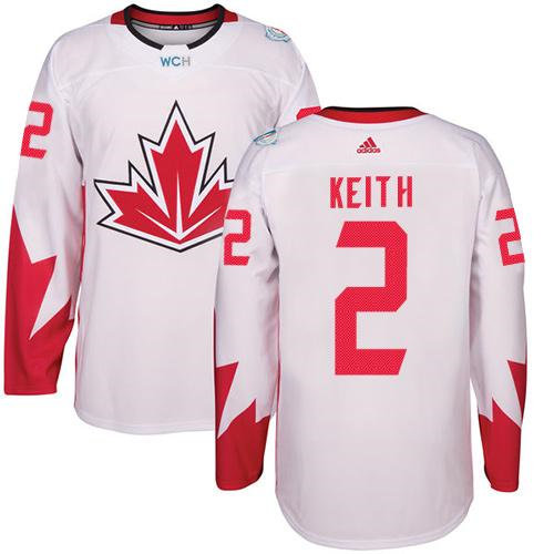 Kid Team Canada 2 Duncan Keith White 2016 World Cup NHL Jersey