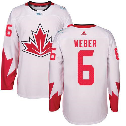 Kid Team Canada 6 Shea Weber White 2016 World Cup NHL Jersey