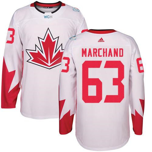 Kid Team Canada 63 Brad Marchand White 2016 World Cup NHL Jersey