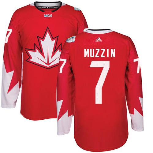 Kid Team Canada 7 Jake Muzzin Red 2016 World Cup NHL Jersey