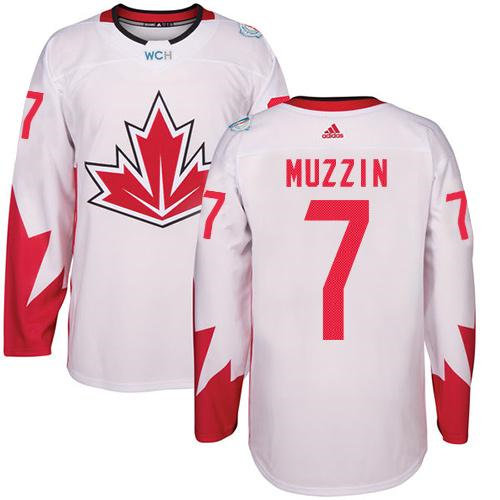 Kid Team Canada 7 Jake Muzzin White 2016 World Cup NHL Jersey