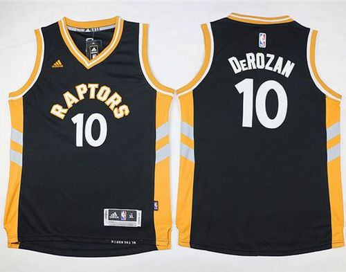 Kid Toronto Raptors 10 DeMar DeRozan Black NBA Jersey