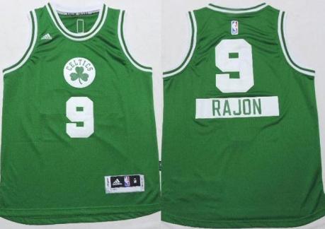 Kids Boston Celtics 9 Rajon Rondo Green 2014-15 Christmas Day NBA Jersey