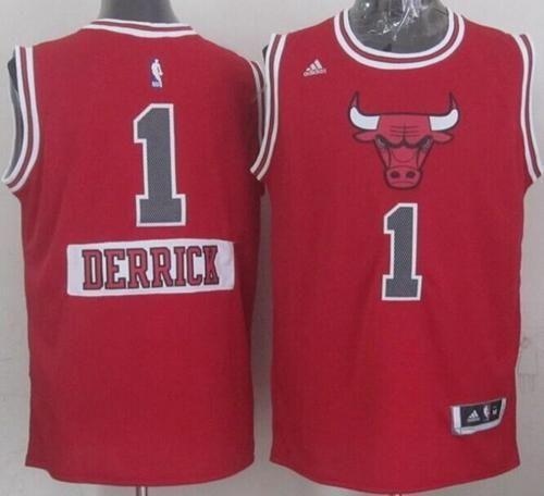 Kids Chicago Bulls 1 Derrick Rose Red 2014-15 Christmas Day NBA Jersey