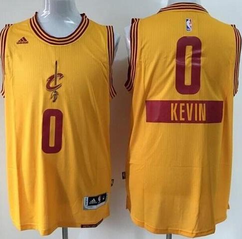 Kids Cleveland Cavaliers 0 Kevin Love Gold 2014-15 Christmas Day NBA Jersey