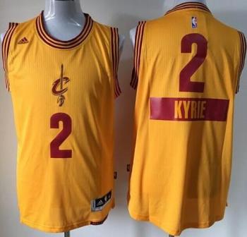 Kids Cleveland Cavaliers 2 Kyrie Irving Gold 2014-15 Christmas Day NBA Jersey