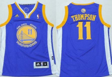 Kids Golden State Warriors 11 Klay Thompson Blue NBA Jersey