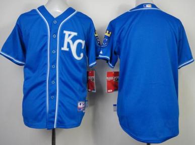 Kids Kansas City Royals Blank Blue MLB Jersey