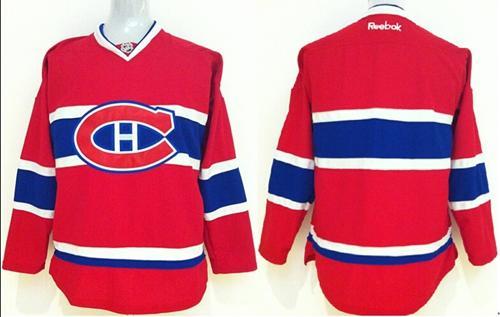 Kids Montreal Canadiens Blank Red NHL Jersey