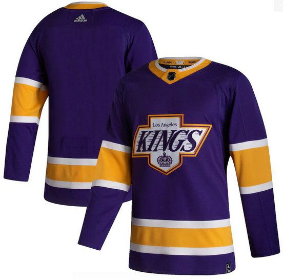 Kings Blank Purple 2020-21 Reverse Retro Adidas Jersey