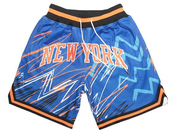 Knicks Blue With Pocket Swingman Shorts