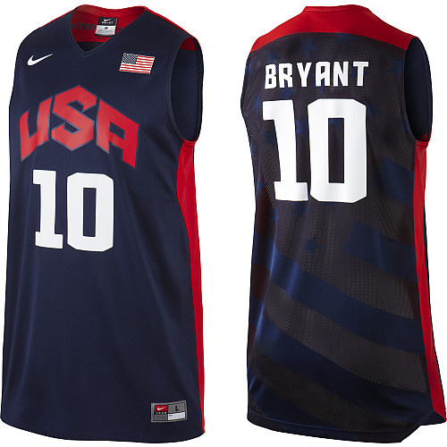 Kobe Bryant 2012 USA Basketball blue Jersey