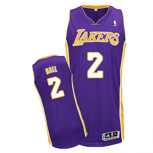Lakers #2 Lonzo Ball Purple Jersey