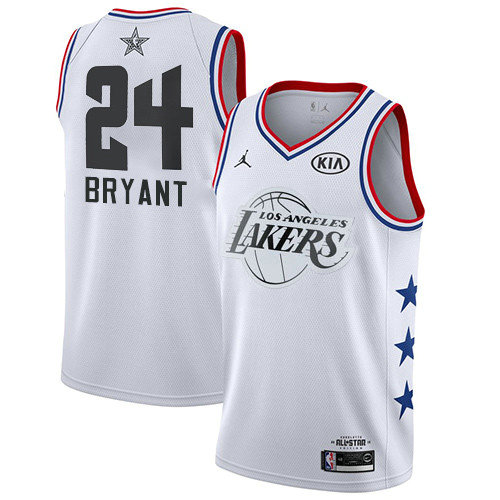 Lakers #24 Kobe Bryant White Women's Basketball Jordan Swingman 2019 All-Star Game Jersey