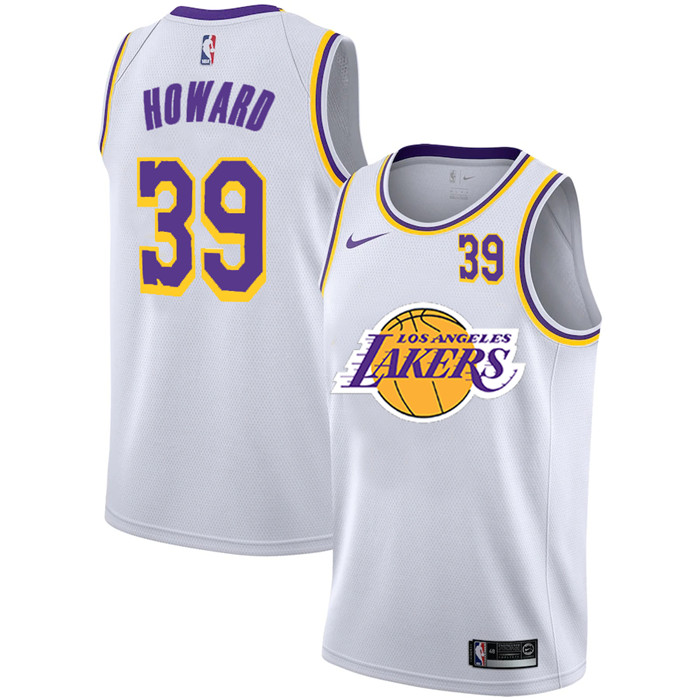 Lakers 39 Dwight Howard White 2020-2021 New City Edition Nike Swingman Jersey