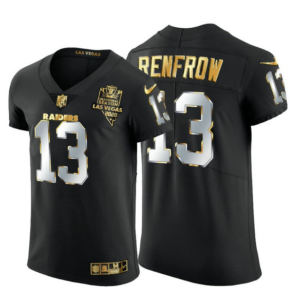 Las Vegas Raiders #13 Hunter Renfrow Men's Nike Black Edition Vapor Untouchable Elite NFL Jersey