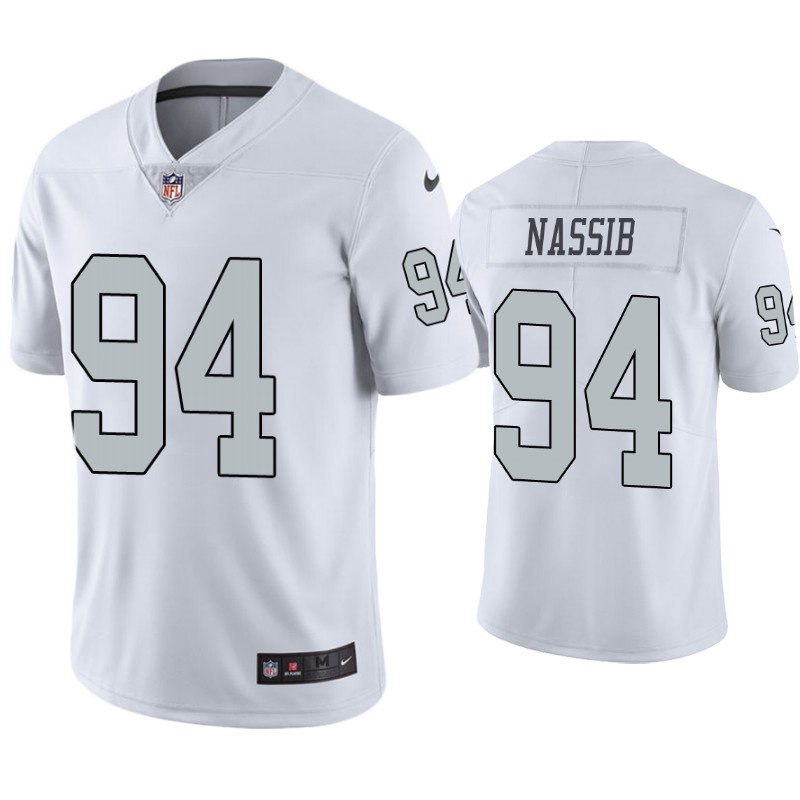 Las Vegas Raiders #4 Carl Nassib Color Rush Limited Jersey White Jersey