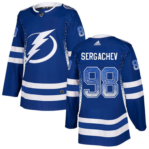Lightning 98 Mikhail Sergachev Blue Drift Fashion Adidas Jersey