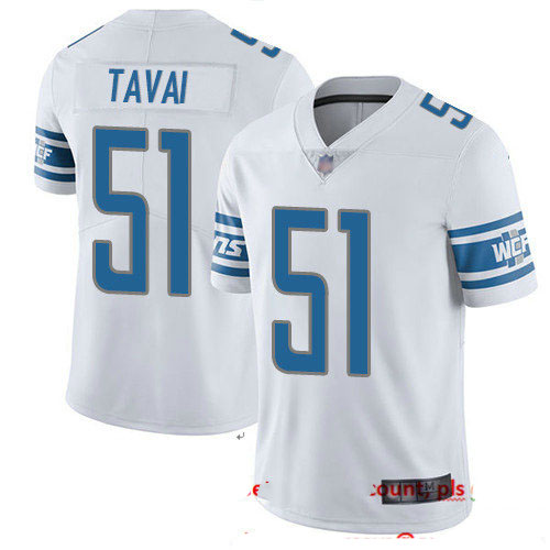Lions #51 Jahlani Tavai White Youth Stitched Football Vapor Untouchable Limited Jersey
