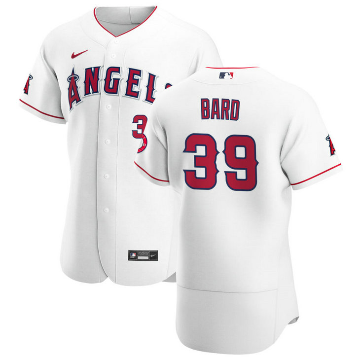 Los Angeles Angels #39 Luke Bard Men's Nike White Home 2020 Authentic Player MLB Jersey
