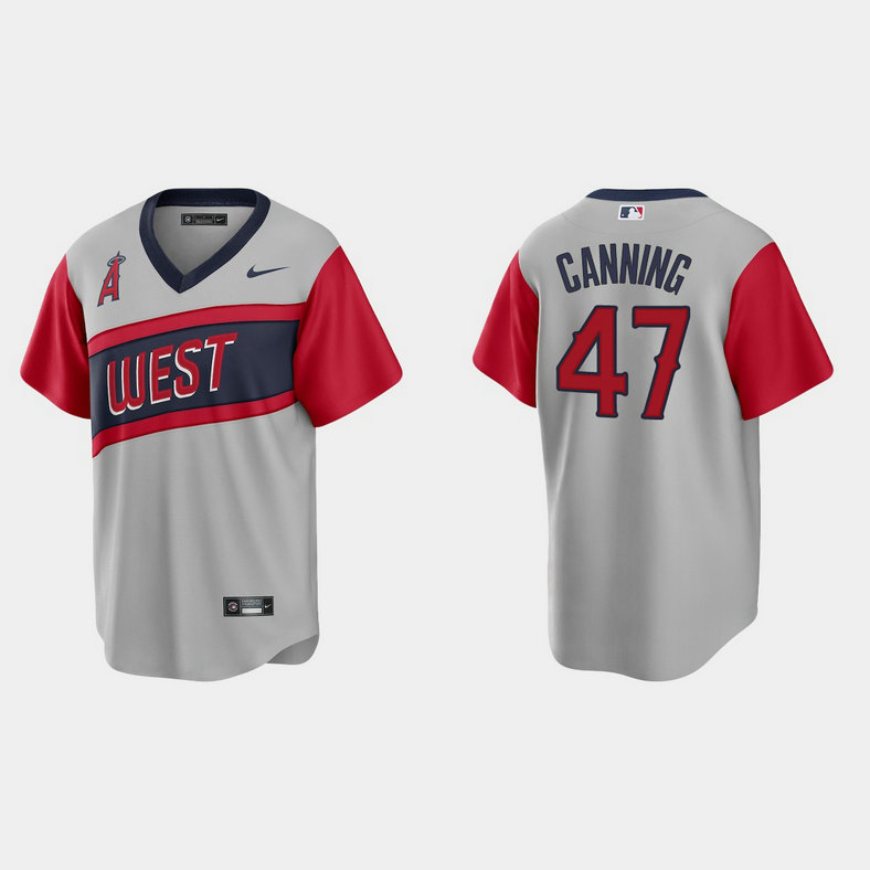 Los Angeles Angels #47 Griffin Canning Men's Nike Gray 2021 Little League Classic Game MLB Jersey
