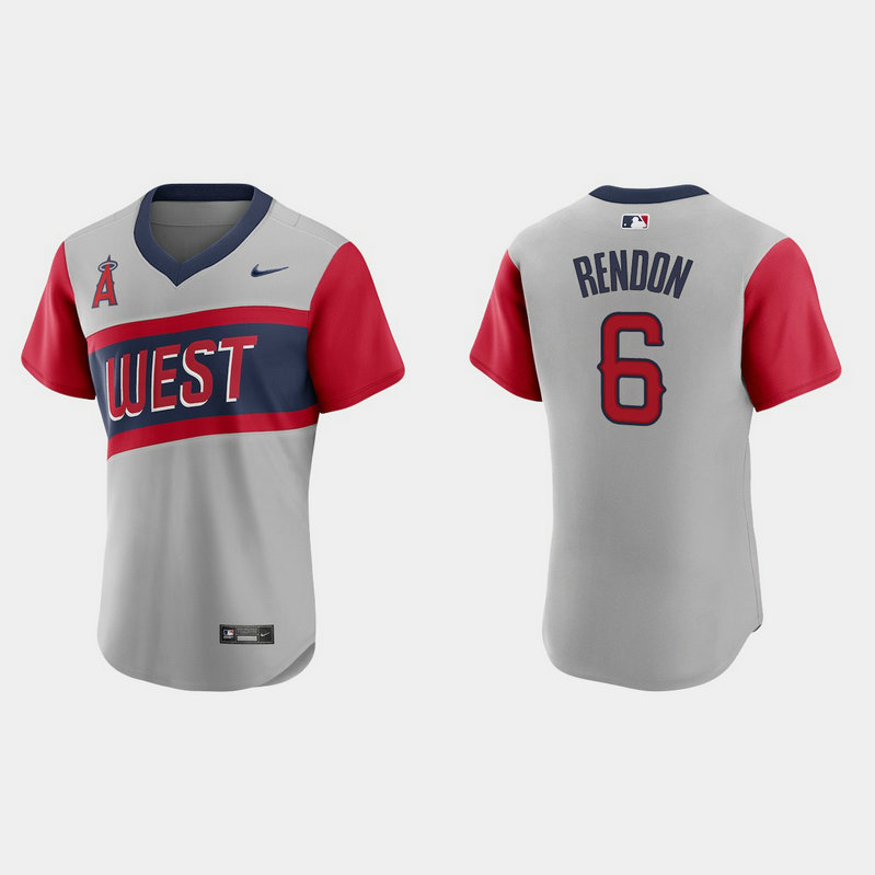 Los Angeles Angels #6 Anthony Rendon Men's Nike Gray 2021 Little League Classic Authentic MLB Jersey