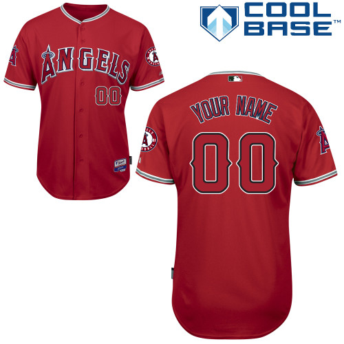 Los Angeles Angels Personalized Custom red MLB Jersey