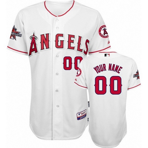 Los Angeles Angels Personalized Custom white MLB Jersey