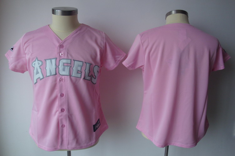 Los Angeles Angels blank pink jersey
