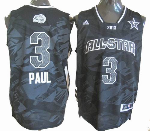 Los Angeles Clippers 2013 All-Star 3# Chris Paul black Fashion Swingman Jersey