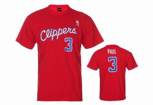 Los Angeles Clippers 3# Chris Paul red T Shirts