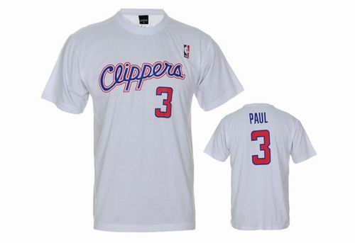 Los Angeles Clippers 3# Chris Paul white T Shirt