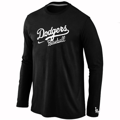 Los Angeles Dodgers  Long Sleeve T-Shirt Black